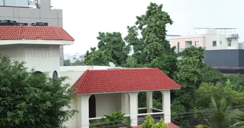 Exterior of the Modern Building Vídeos de archivo 318789569