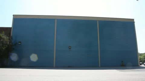 Exterior of Modern Warehouse Stock Video Stock Footage