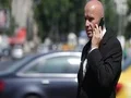 Exterior Office Businessman at Working Program Talking Business to Mobile Phone 4k or 4k+ Resolution