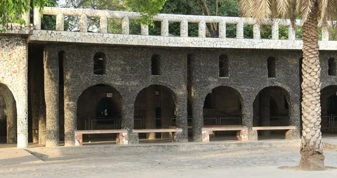 Exterior of the old Building Stockbeeldmateriaal 91528472