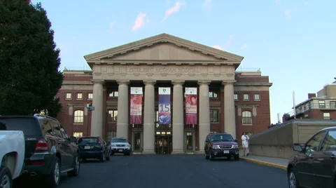 Exterior of the Peter Bent Brigham Building Stock Footage 50631162