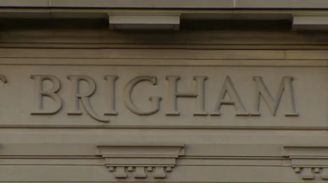 Exterior of Peter Bent Brigham Building in Boston, Massachusetts Stock Footage 50631425