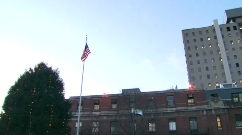 Exterior of Peter Bent Brigham Building in Boston, Massachusetts Stock Footage 50631903