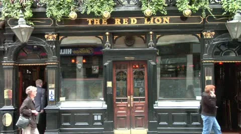 Exterior of pub for drinking and socializing Stock Footage 22153132