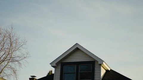 Exterior Rooftop of Home Stock Footage 276382371