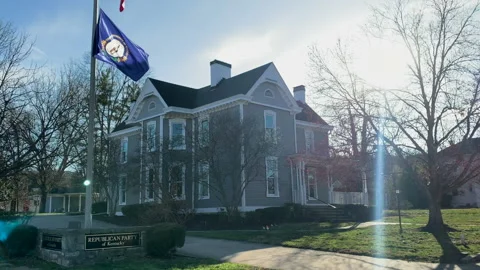 This is an exterior shot of the Mitch McConnell Building in Frankfort, Stock Footage