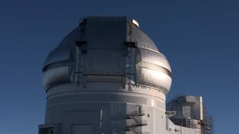 Exterior of telescope dome Stock Footage 93533863