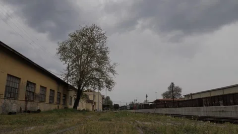 Exterior Train Station Stock Footage 262332859