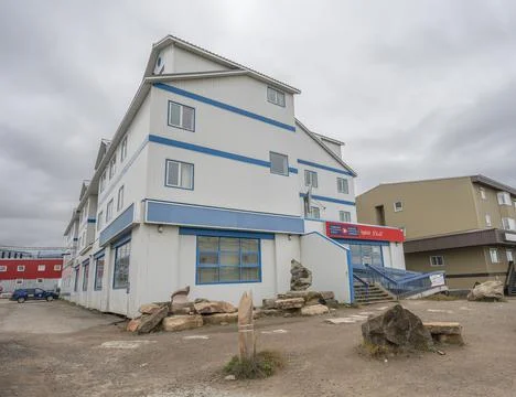 Exterior View of the Canada Post (Post Office) in Iqaluit Stock Photos