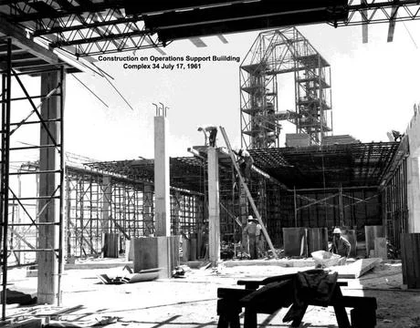Exterior view of the Engineering Support Building (formerly Operations sup... Fotos de archivo