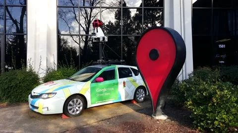Exterior view of Google's Youtube office in Mountain View, CA Stock Footage 59758796