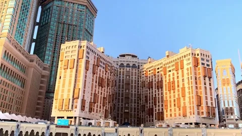 Exterior view of modern hotel buildings Stock Footage 332589341