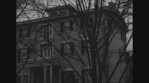 Exterior View of Old State Department Building Stock Footage 43312960