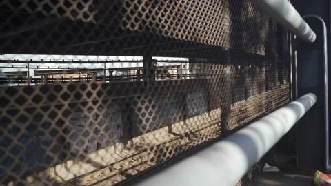 Exterior view of a train car Stock Footage 168949056
