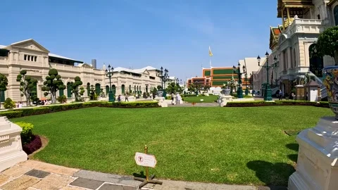 Exterior View of Wat Pho Temple Stock Footage 240884574