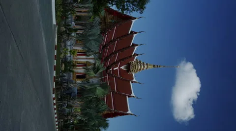 The Exterior of Wat Chalong Video stock 51828331