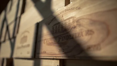Exterior of wine boxes Stock Footage 83863975