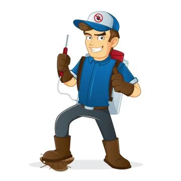 Exterminator Stock Illustration