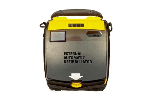 External automatic defibrillator 库存照片