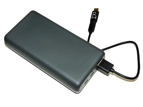 External battery isolated on white background Fotos Stock
