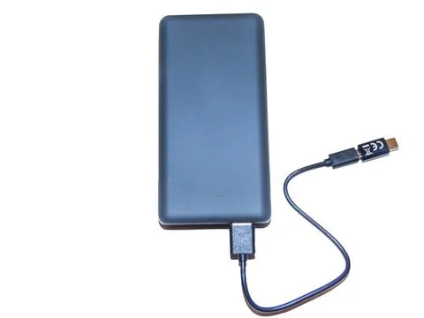External battery isolated on white background Stock Photos