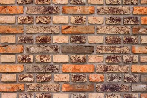 External brown brick wall background Stock Photos