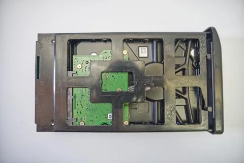 External enclosure for HDD being assembled 写真素材