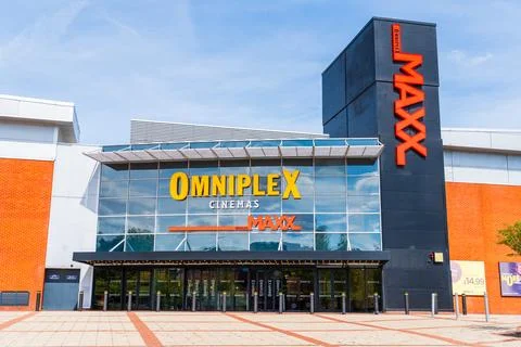 External facade of Irish based cinema company OmniplexMaxx Stock Photos
