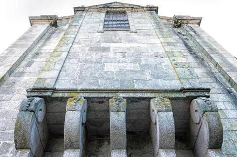 External facade medieval architecture Stock Photos