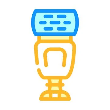 External flash color icon vector illustration Illustrazione stock