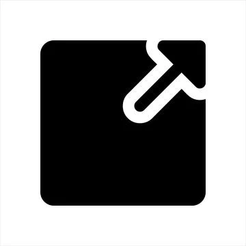 External glyph icon vector illustration isolated on white background Stock Illustration