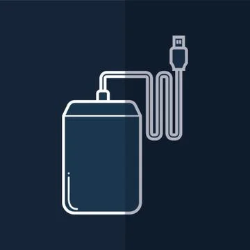 External Hard Disk Drive イラスト素材