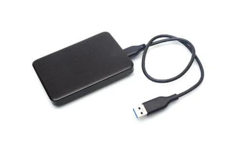 External Hard disk drive isolated on white backgorund Stock Photos