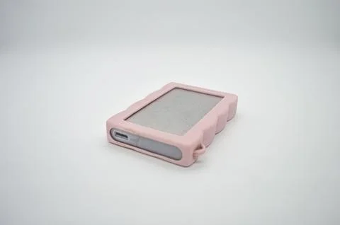 An External Hard Disk Drive isolated on a white background Stock Photos