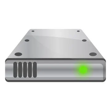 External hard disk icon, cartoon style イラスト素材