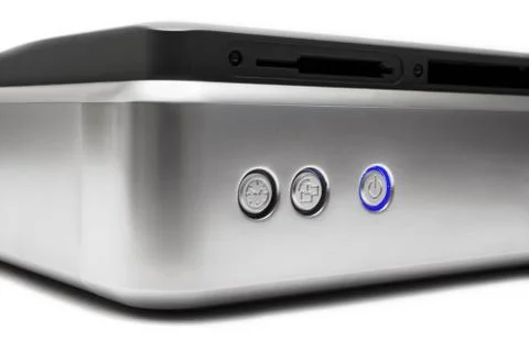 External Hard Drive Close-Up Stockfoto's