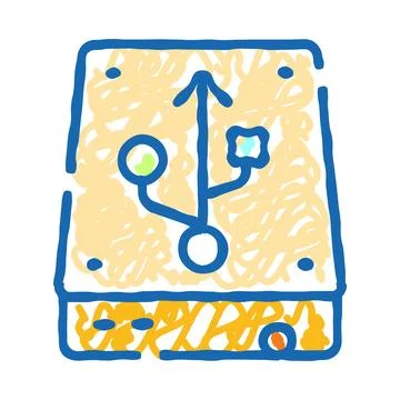 External hard drive icon for digital data storage イラスト素材