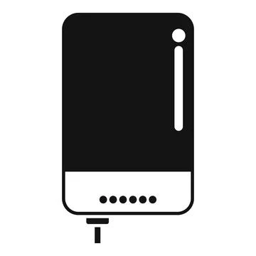 External hard drive icon isolated on white Stockillustratie