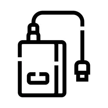 External hard drive icon transferring data backup Stockillustratie
