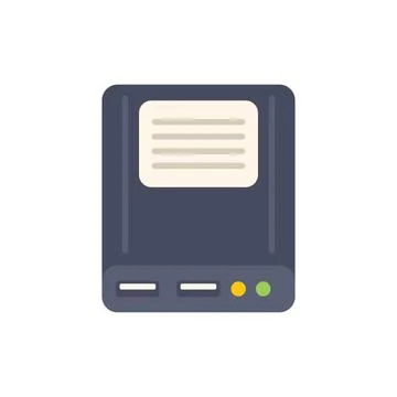 External hard drive showing data storage capacity icon Illustrazione stock