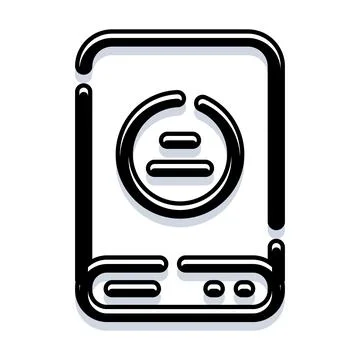External hard drive storage backup computing technology icon Stock Illustration