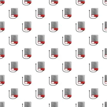 External hard drives data storage seamless pattern 스톡 일러스트