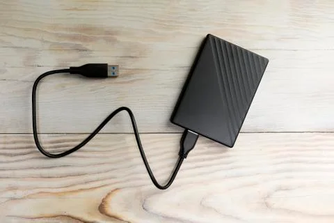 External hard drives for storing data, backups and security information Stock Photos