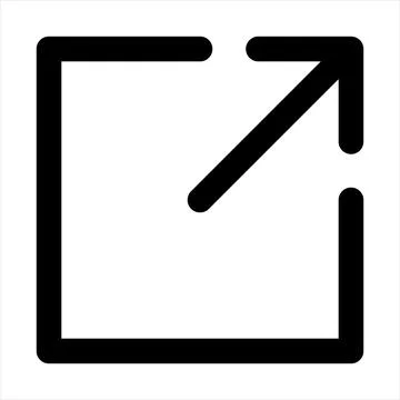 External line icon vector illustration isolated on white background Stock Illustration