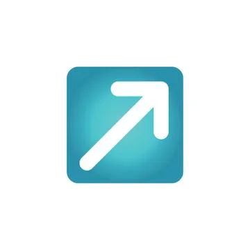 External Link Icon with Arrow showing the user that they will leave the app Illustrazione stock