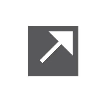 External Link Icon with Arrow showing the user that they will leave the app Stock Illustration