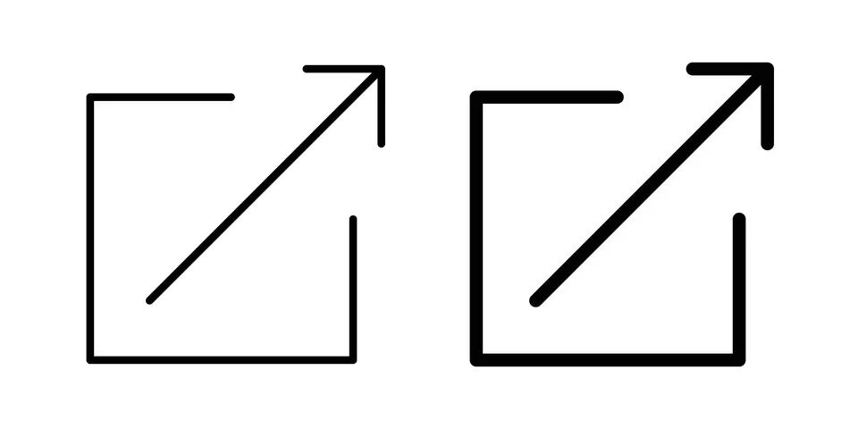 External link icon concept. best for web design 스톡 일러스트