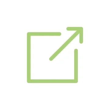 External Link Icon with image portraying a link to a different website Stock Illustration