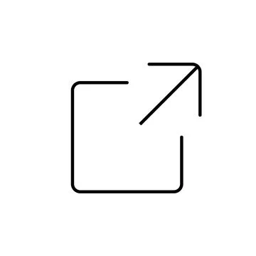 External link icon. link icon vector. hyperlink symbol Stock Illustration