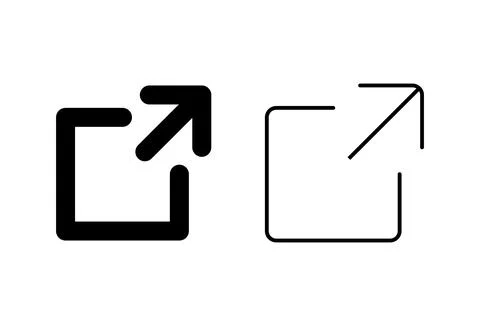 External link icon set. link icon vector. hyperlink symbol Stock Illustration